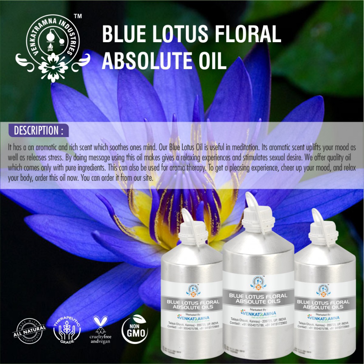 Blue Lotus Amber Fragrance Oil